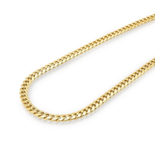 10k Yellow Gold 6mm Miami Cuban Link Box Clasp Chain Necklace 24"-30"