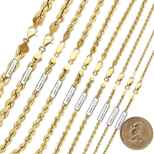 Stainless Steel Cable Chain Necklace Jewelry Gifts for Women in Steel Choice of Lengths 16 18 20 22 24 and 2.3mm 2.7mm 3.4mm 4.3mm 5.3mm