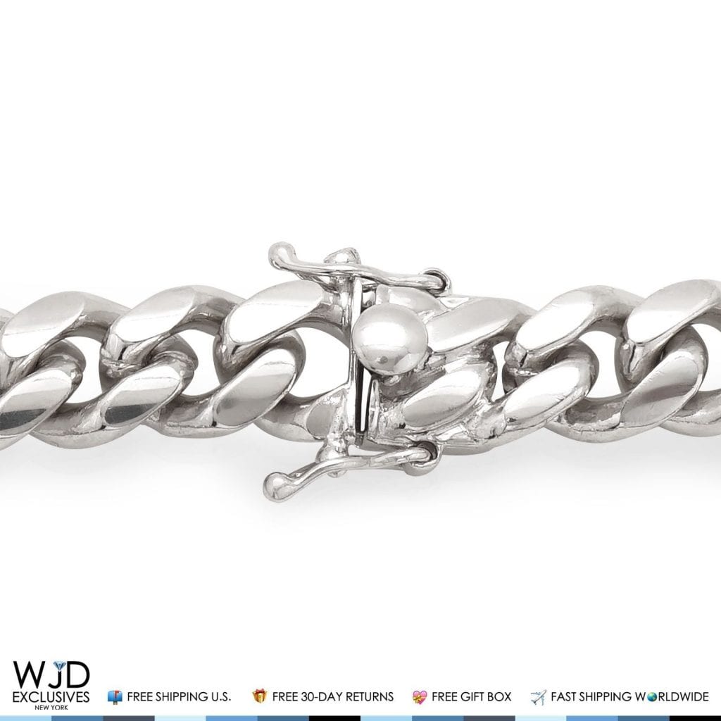Charming Sterling Silver Cuban Link Chain Bracelet - 8 Inch. Wholesale -  925Express